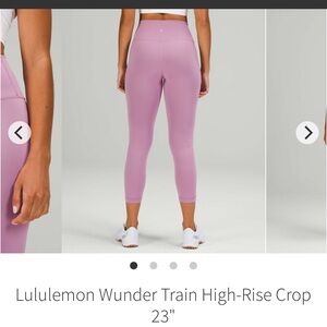 lululemon Jubilee Wunder Train High-Rise Crop 23"